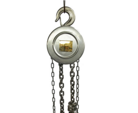 不銹鋼手拉葫蘆參與承酸池更換吊裝任務