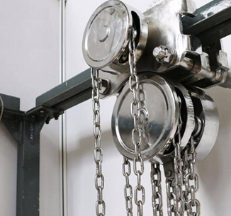 海上起重作業盡量用316材質的不銹鋼手拉葫蘆